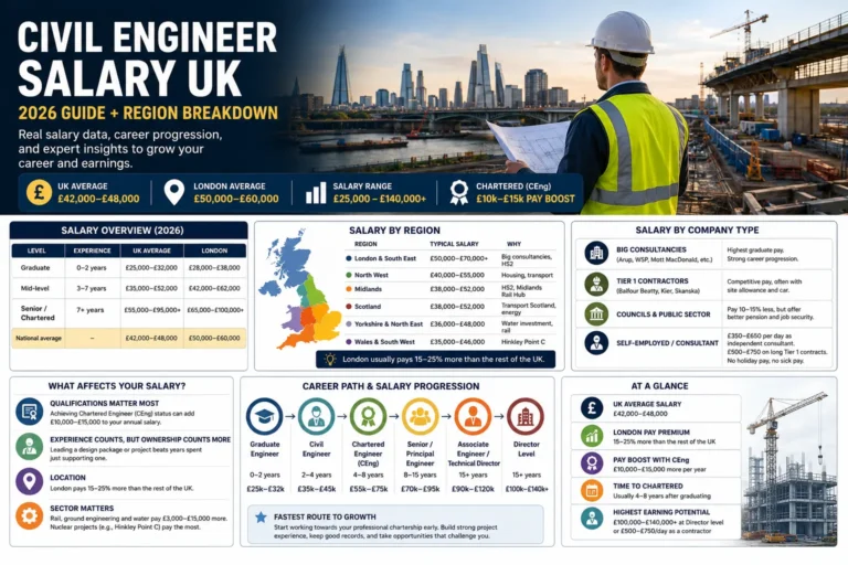 Civil engineer salary in UK