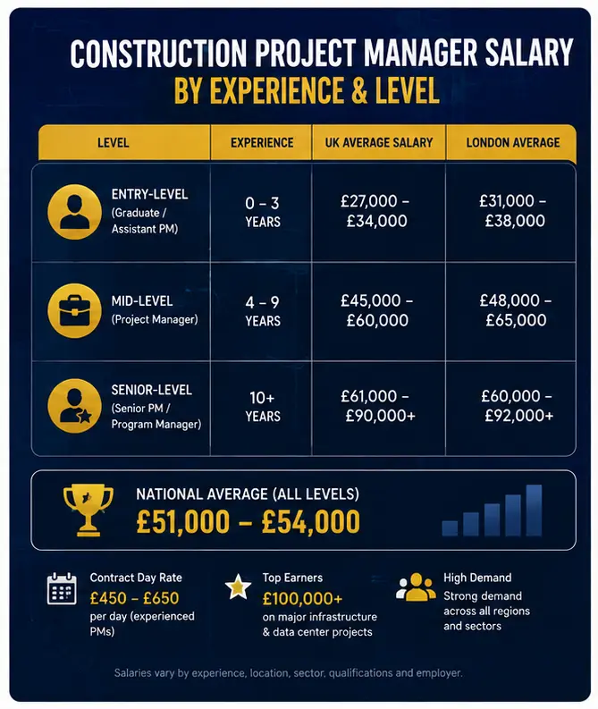 Construction Project Manager Salary Breakdown