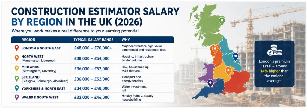 Salary by region