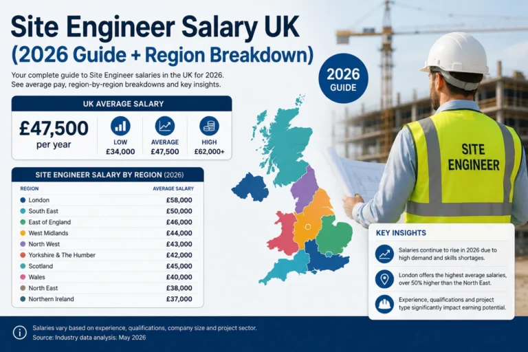 Site Engineer Salary UK (2026 Guide + Region Breakdown)