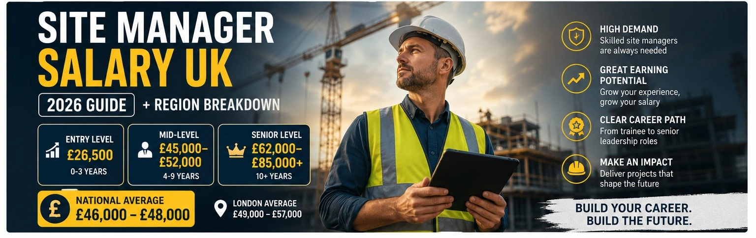 Site manager salary UK 2026