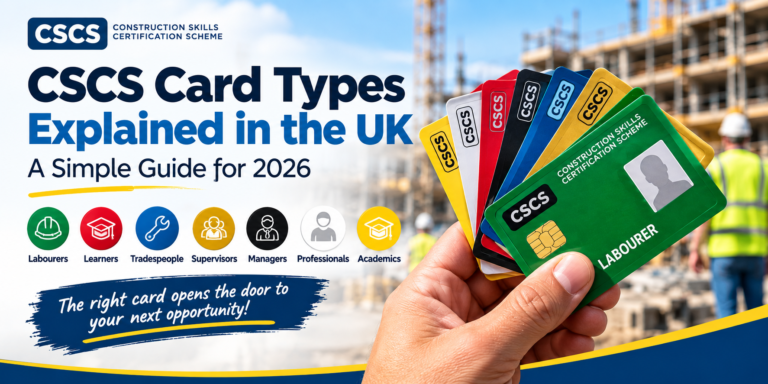 CSCS Card Types Explained in the UK