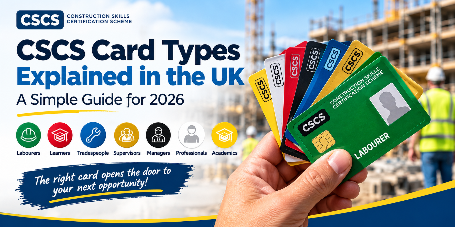 CSCS Card Types Explained in the UK